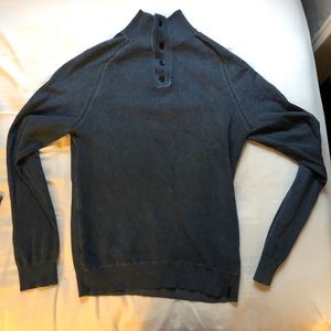 Kelvin Klein Henley Sweater - medium blue.